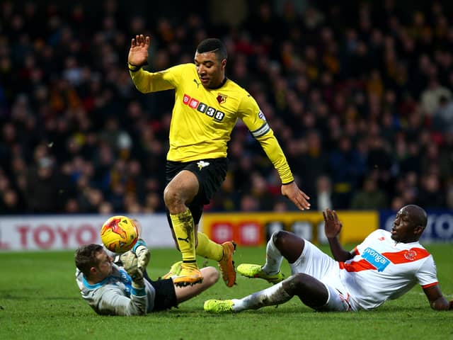 Elliot Parish (L) was a goalkeeper at Blackpool during the 2014/15 season. He's now a goalkeeping coach in the MLS. 