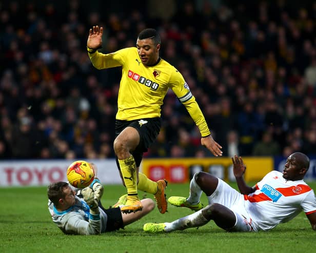 Elliot Parish (L) was a goalkeeper at Blackpool during the 2014/15 season. He's now a goalkeeping coach in the MLS. 