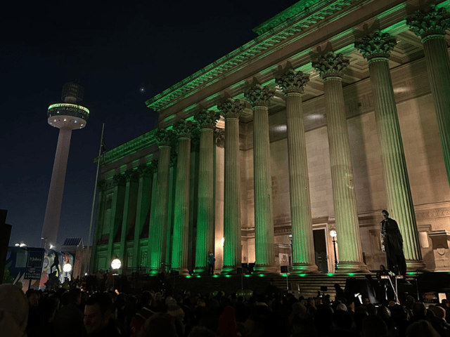 Vigil for The Vivienne in Liverpool.