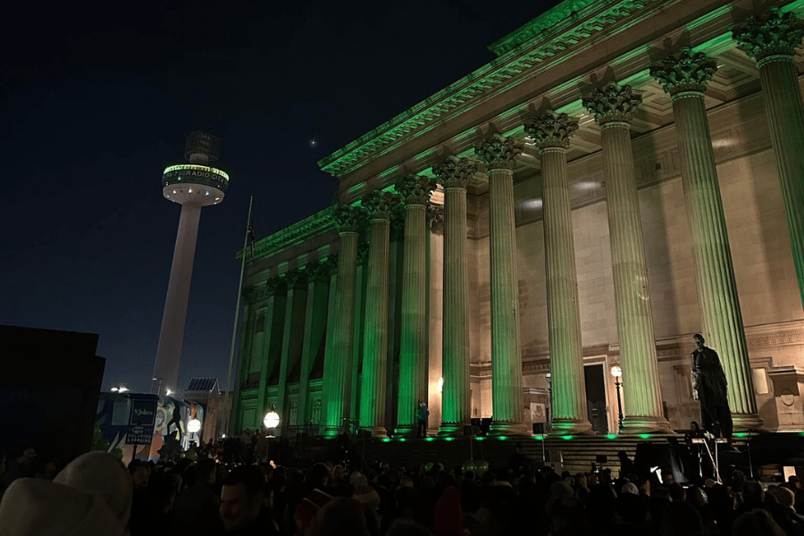 Vigil for The Vivienne in Liverpool.