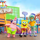 Spongebob, Patrick and Squidward in Nickelodeon Land 