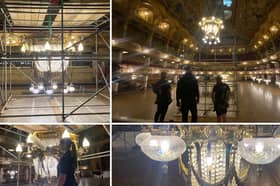 Blackpool Tower Ballroom chandeliers rope mechanisms will be replaced for the first time in 50 years.