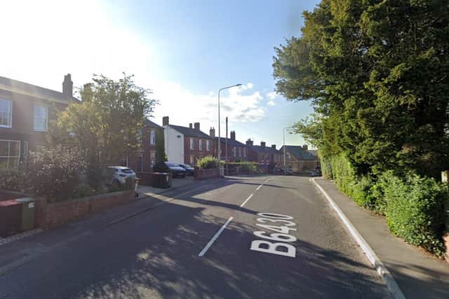 B6430 Garstang Road was entirely closed for a sretch last night following a crash.