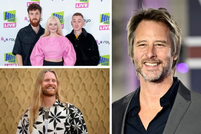 iMEP Music Festival's Friday's headliners Clean Bandit, Chesney Hawkes and Sam Ryder. Credit: Getty