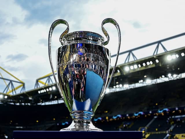 The Champions League trophy