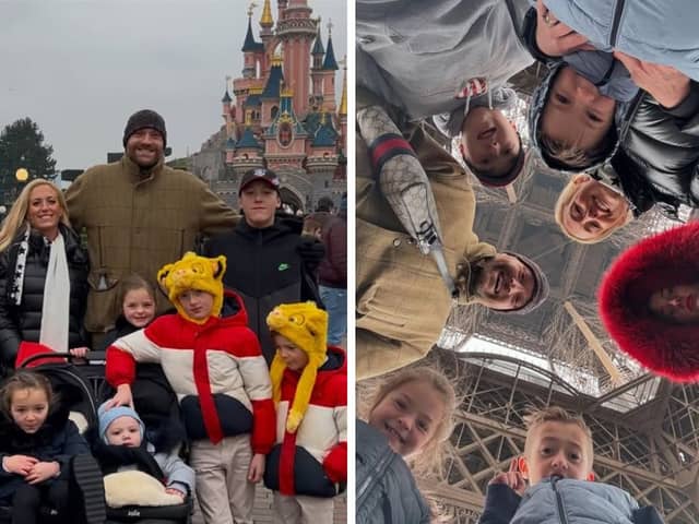 Tyson and Paris Fury are enjoying a trip to Paris with their seven children.