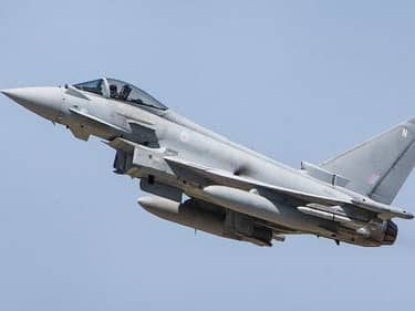 The Eurofighter Typhoons took off from BAE at Warton and thundered through the skies over Lancashire on Wednesday evening (January 22)