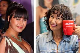 Hayley Tamaddon celebrates her 48th birthday today. Left Hayley is pictured in 2006, right in 2024.