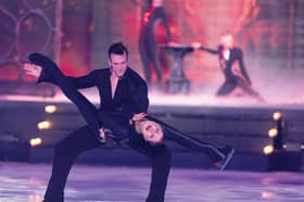 Dancing on Ice professional Simon in Pleasure Beach's Hot Ice Show
