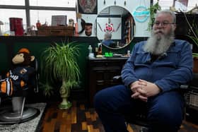 John Shaw, a member of Blackpool's Sandgrown Beardsmen