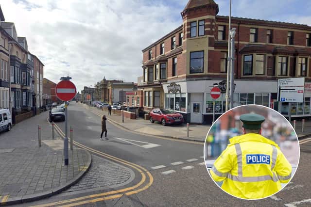 A suspected drink-driver was arrested after travelling the wrong way down Queen Street in Blackpool