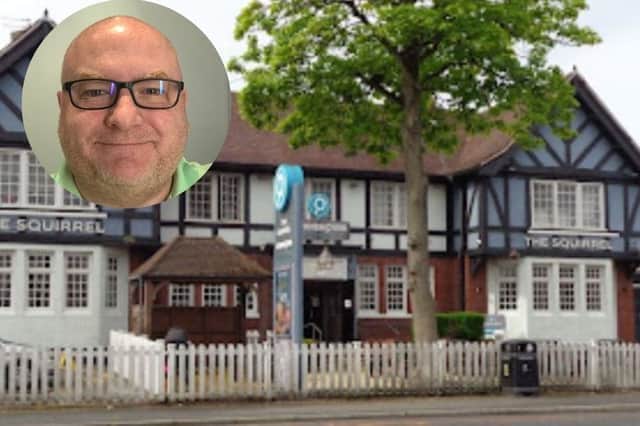 The restaurant at The squirrel pub in Bispham is now up and running after opening on Saturday. Inset: New owner Paul Johnson