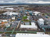 An area around the Hillhouse Enterprise Zone in Thornton Cleveleys is the subject of a contamination investigation