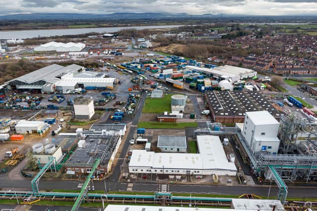 An area around the Hillhouse Enterprise Zone in Thornton Cleveleys is the subject of a contamination investigation