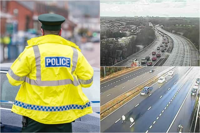 More than 75 crashes were reported in Lancashire in one day