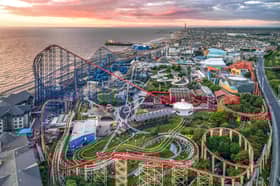 Pleasure Beach Resort Blackpool from the air