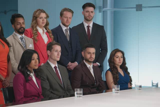 Emma with the rest of her team (Back Row: L-R) Chisola, Jana, Dean, Keir. (Front Row: L-R) Anisa, Max, Carlo, Melica. Credit: Fremantle Media Ltd