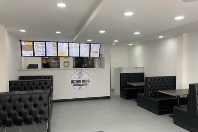Inside the Ocean King  diner on Talbot Road, Blackpool
