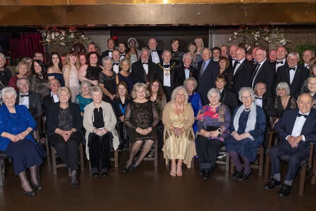 Guests at the anniversary dinner at the White Tower restaurant