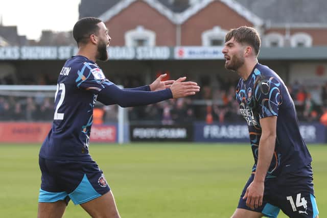Tom Bloxham will be missing for Blackpool. (Photographer Rob Newell / CameraSport)