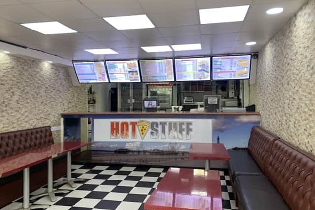 The interior of the Hot Stuff takeaway