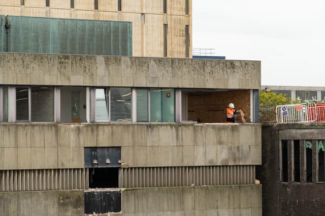 Work is beginning on the demolition of the former Blackpool police station, courts and car park on Bonny Street.