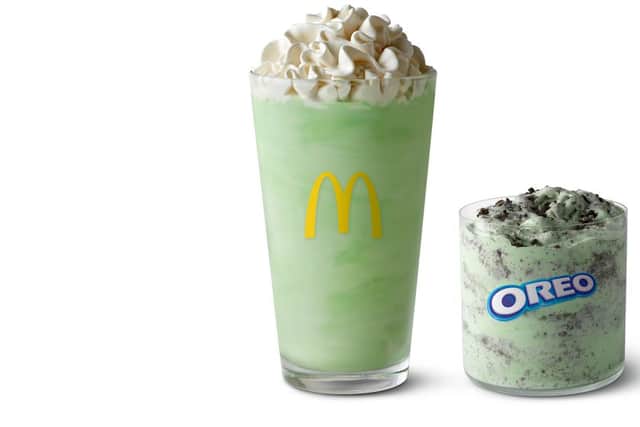 The Shamrock Shake and OREO Shamrock McFlurry