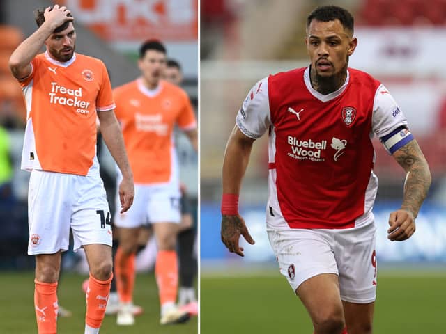 Steve Bruce has ruled Tom Bloxham out of Blackpool's next game. Rotherham United skipper Jonson Clarke-Harris is also injured.