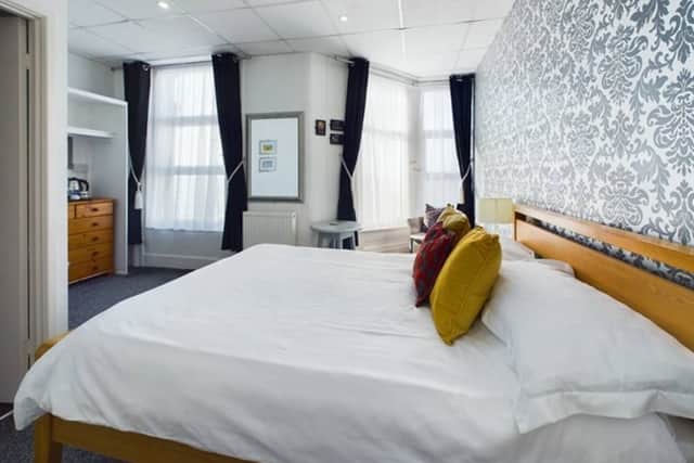 Tasteful bedroom at the Rutland Hotel, Blackpool|