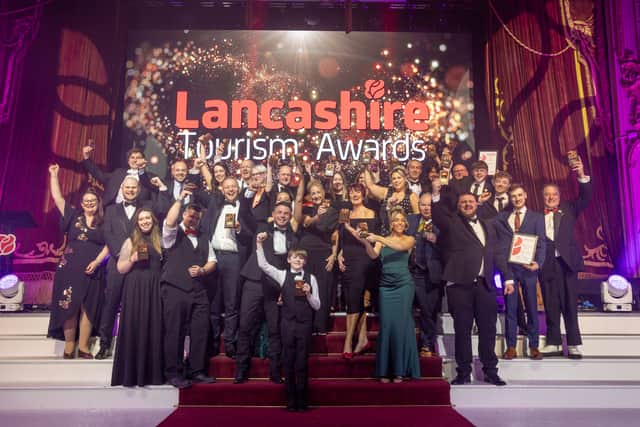 Winners froma previous Lancashire Tourism Awards.