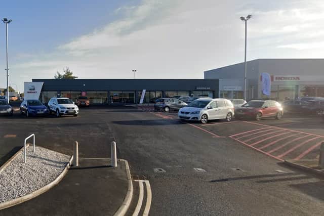 The former SEAT building which is currently vacant could become a Starbucks drive-through.