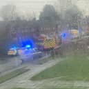 A woman in her 50s was taken to hospital after a house fire in Dinmore Avenue, Blackpool shortly after 10am on Wednesday (February 19)