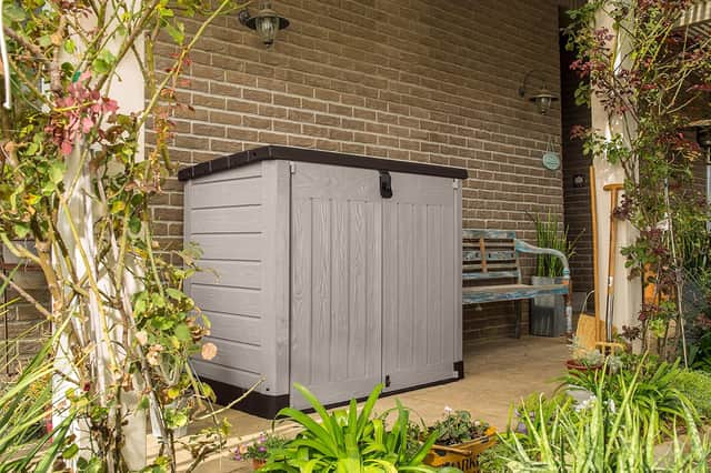 The Keter Store it Out Pro has 1,200 litres of space
