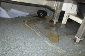 An example of a dirty kitchen uncovered during a council food hygiene inspection