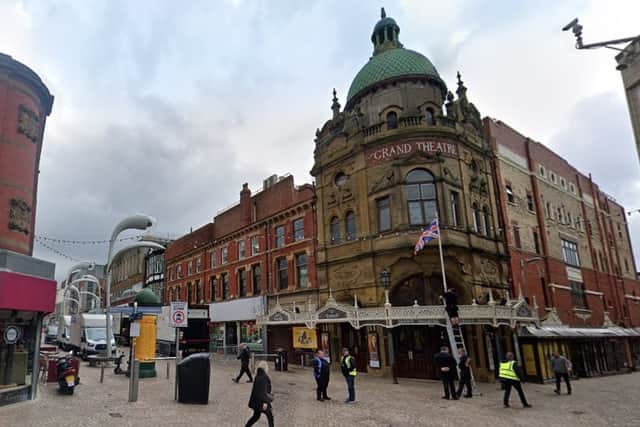Proposals include a light canopy outside the Grand Theatre (Google)