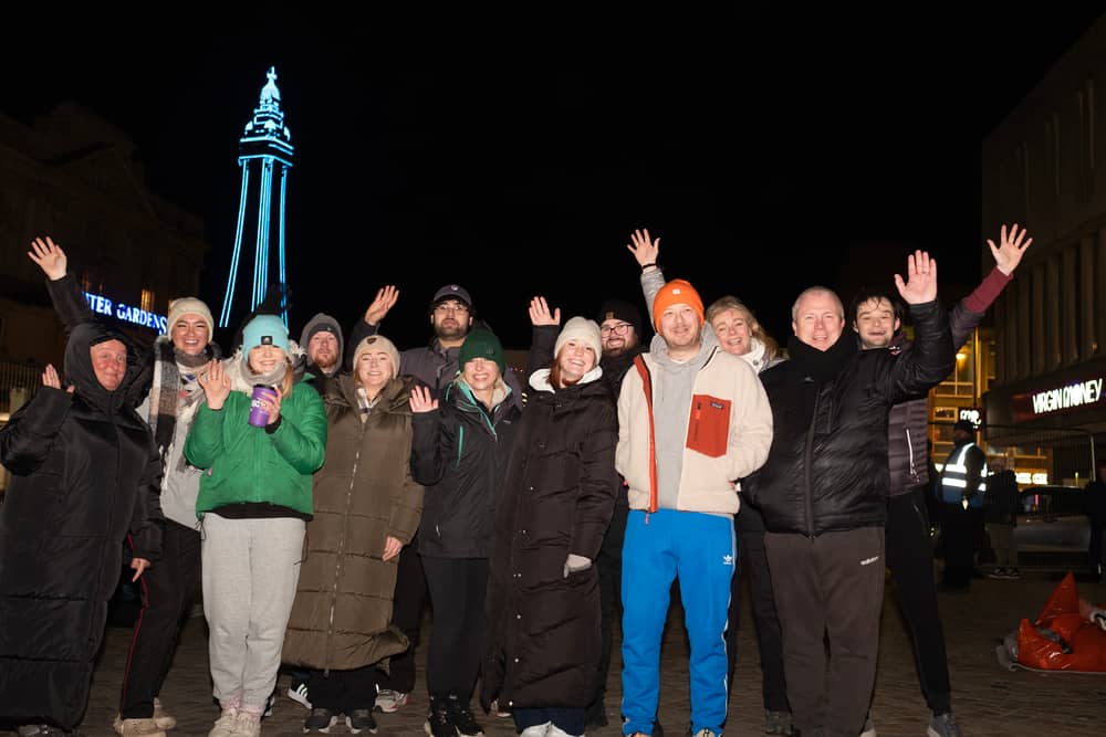 Fundraisers taking part in the 2024 Big SleepOut