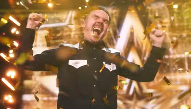Will Burns gets the golden buzzer on Britain's Got Talent.