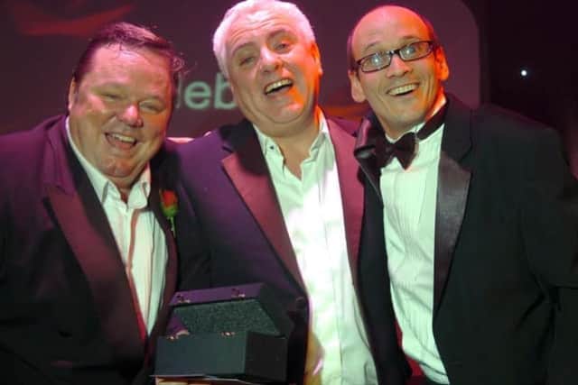 Lancashire's Phoenix Nights funnymen Ted Robbins, Dave Spikey and Steve Royle