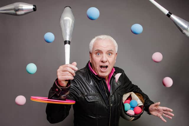 Pictures taken of Dave to celebrate his 30 years in comedy back in 2018.