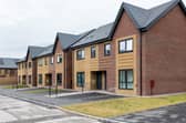 Recently constructed council houses at Grange Park in Blackpool