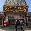 Joe Wilson and Lee Drake, co-directors of S2S Fest, pose on the North Pier, where the event will be held.