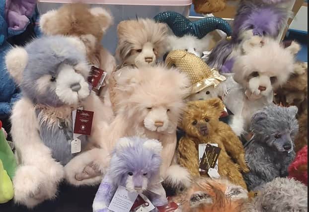Ready teddies - items at a previous event organised by Northern Toy Fairs