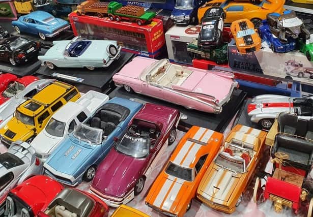 Model cars at a previous event organised by Northern Toy Fairs