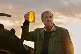 Jeremy Clarkson giving away free kegs of Hawkstone lager and cider
