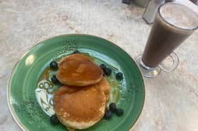 New breakfast special at the Park Art Deco cafe in Stanley Park, Blackpool