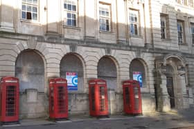 Sold signs outside the former Abingdon Street Post Office