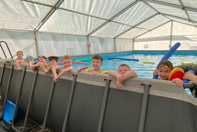 Royles Brook Primary in Thornton has had a pool brought in to school - and it's paid off