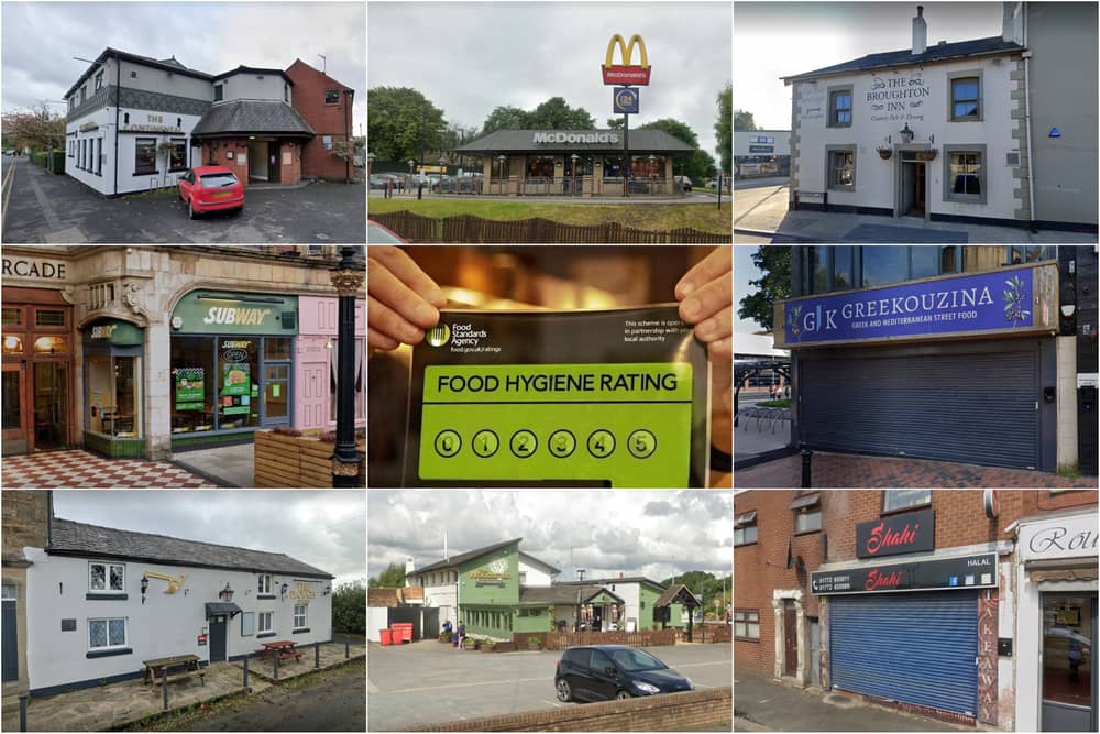 23 businesses across Lancashire have received updated hygiene ratings from the Food Standards Agency