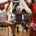 Chair burlesque group have all night dance class in their pyjamas