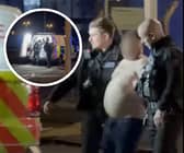 The BMW driver was arrested outside Blackpool Airport in Squires Gate Lane, Blackpool at around 1.30am on Sunday (March 16)